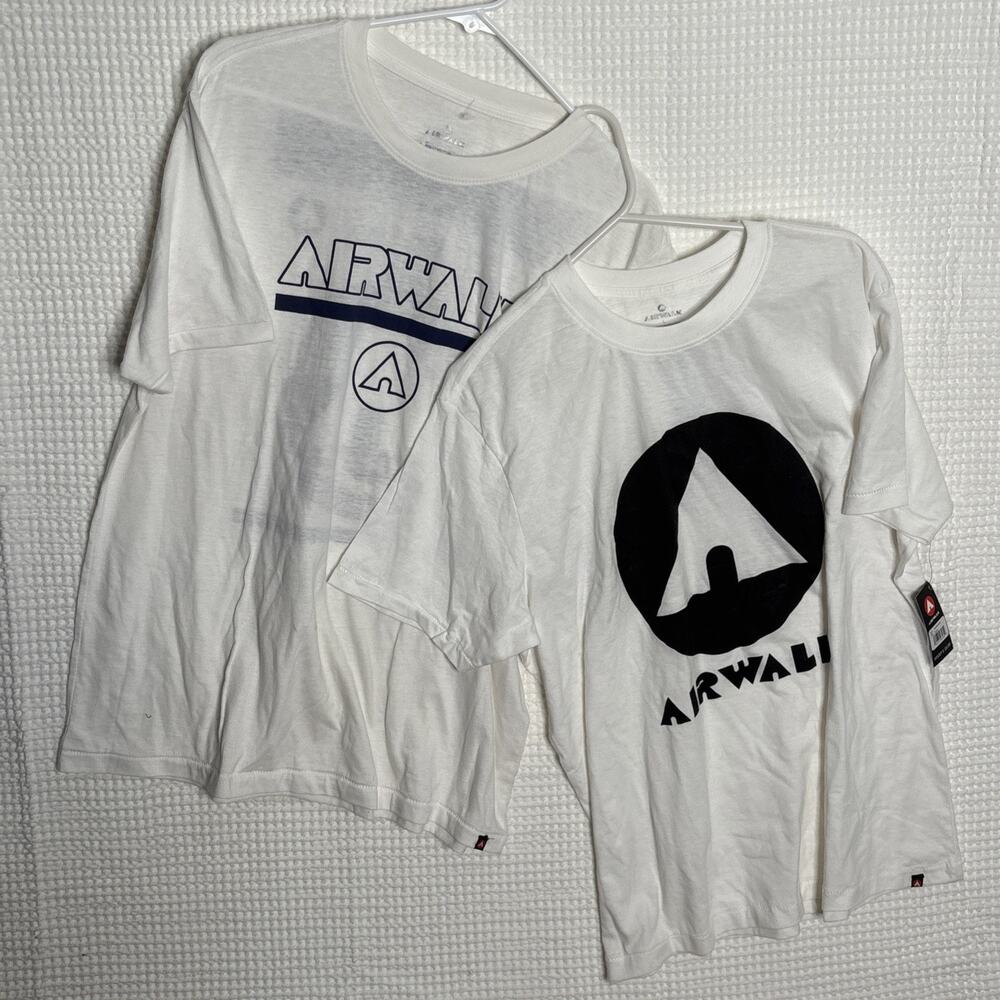 Lot of Two NWT Airwalk Large T-shirts Skateboarding Skating Surfing